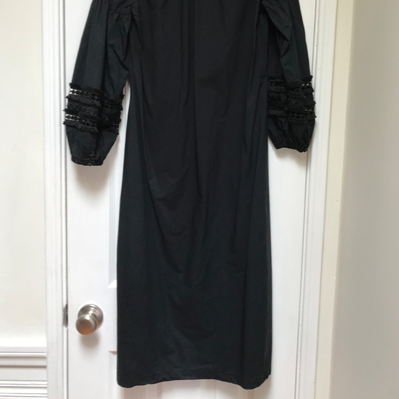 Who What Wear blk cotton dress w/ openwork sleeves - Picture 8 of 8